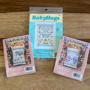 NEW Dimensions And The Sugarplum Express Vintage Cross Stitch Craft Kit Bundle